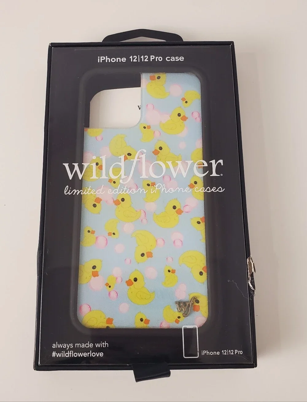 Wildflower What The Duck iPhone  12/12 Pro Case & Wildflower Lucky Bundle